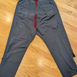 Figs Charcoal Kade Cargo Scrub Pants XXL